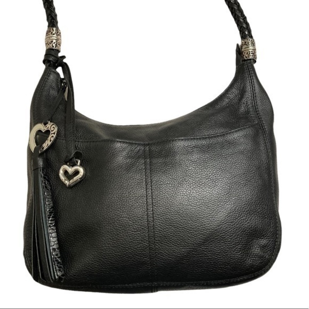 Brighton black leather Barbados bag